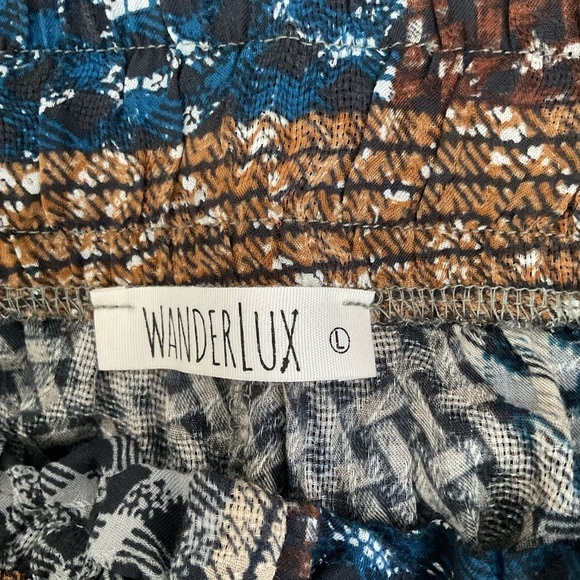 Wanderlux Patchwork Plaid Jogger Pant, Size L​​​​ - Picture 10 of 11